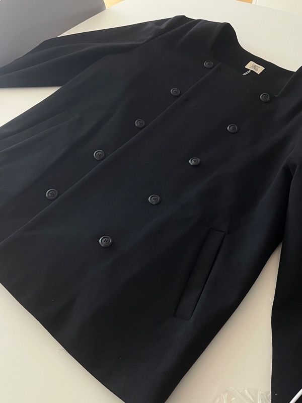 【Letter from moon】24fw Toff Scarf Double Wool Jacket MUSINSA | LETTER FROM MOON Top Scarf Double Wool Jacket (Black)