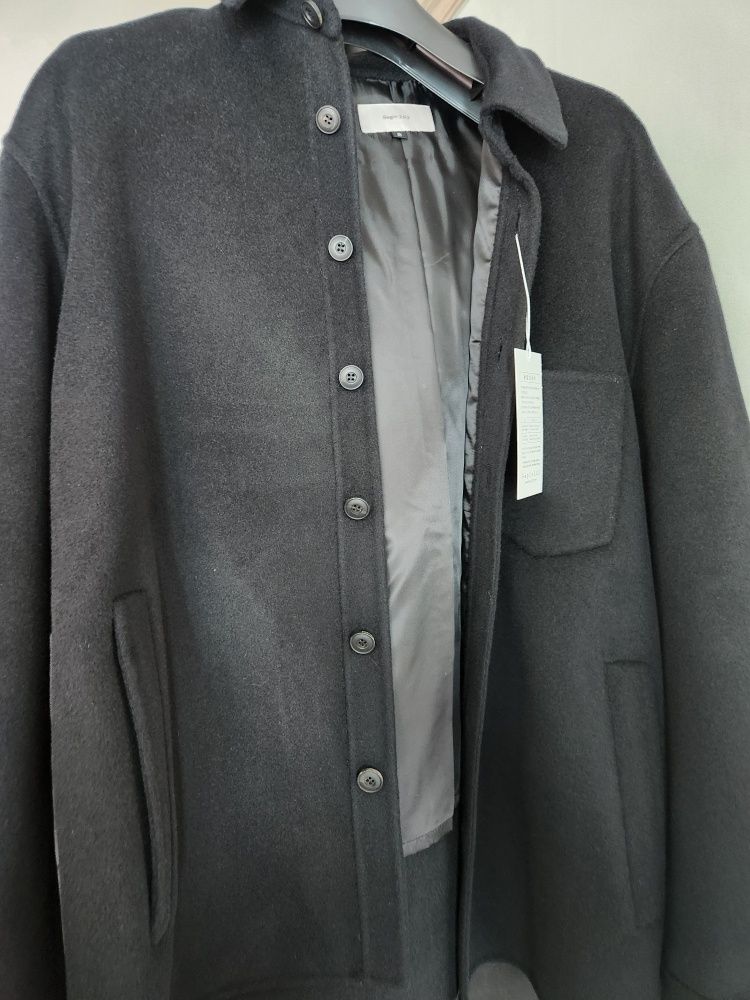 MUSINSA | BEGIN202 Double Face Handsewn Half Coat [Black]