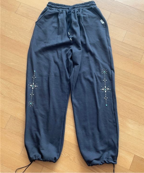 パンツ ROCKCAKE Stone Beads 2way Jogger 4BFT564 MUSINSA | ROCKCAKE Stone Beads 2way Jogger - Black