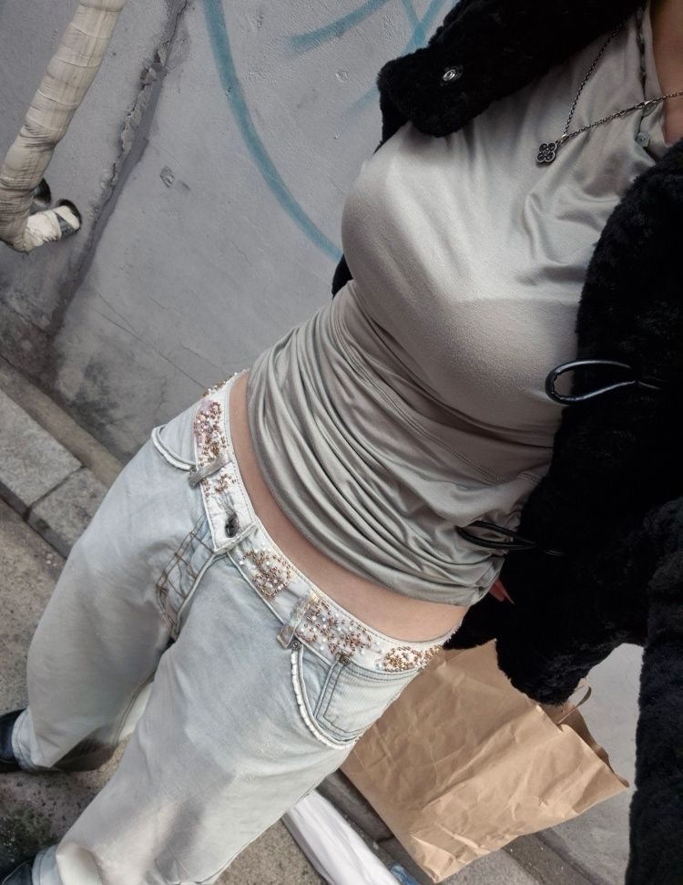 【SCULPTOR】Beaded Waist Denim Pants Beaded Waist Denim Pants Indigo Blue – Sculptor