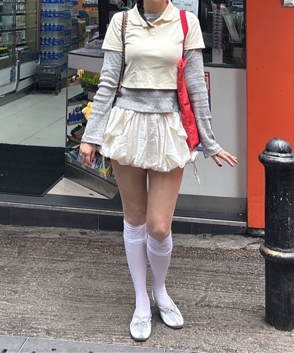 MUSINSA | SCULPTOR Balloon Cargo Skort Ivory
