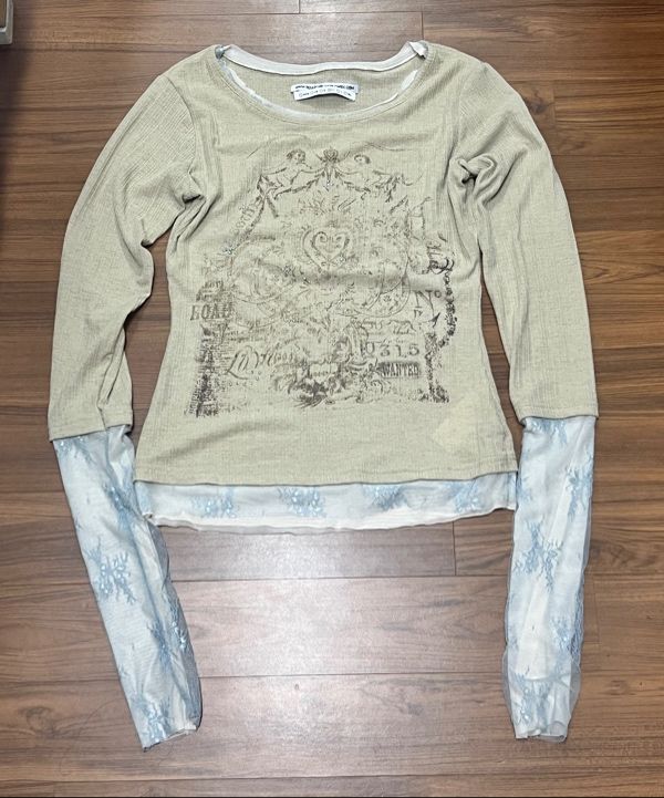 トップス SCULPTOR triple lace layered tee MUSINSA | SCULPTOR Triple Lace Layered Tee Ivory