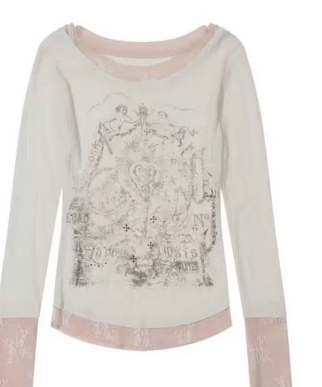 SCULPTOR triple lace layered tee トップス MUSINSA | SCULPTOR Triple Lace Layered Tee Ivory