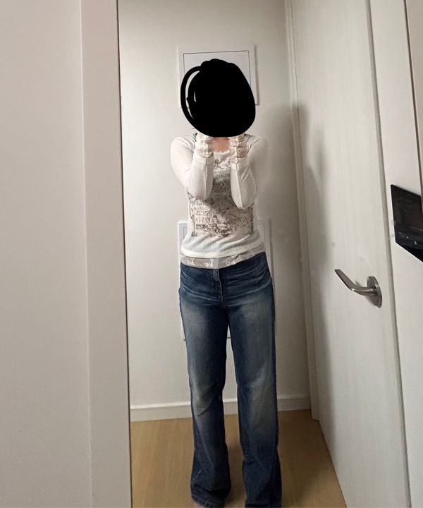 MUSINSA公式 | SCULPTOR Triple Lace Layered Tee Ivory