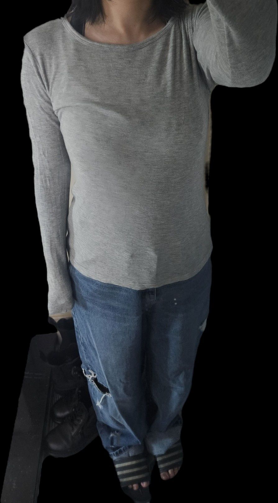 MUSINSA | SCULPTOR My Go To Tencel Tee Melange Gray