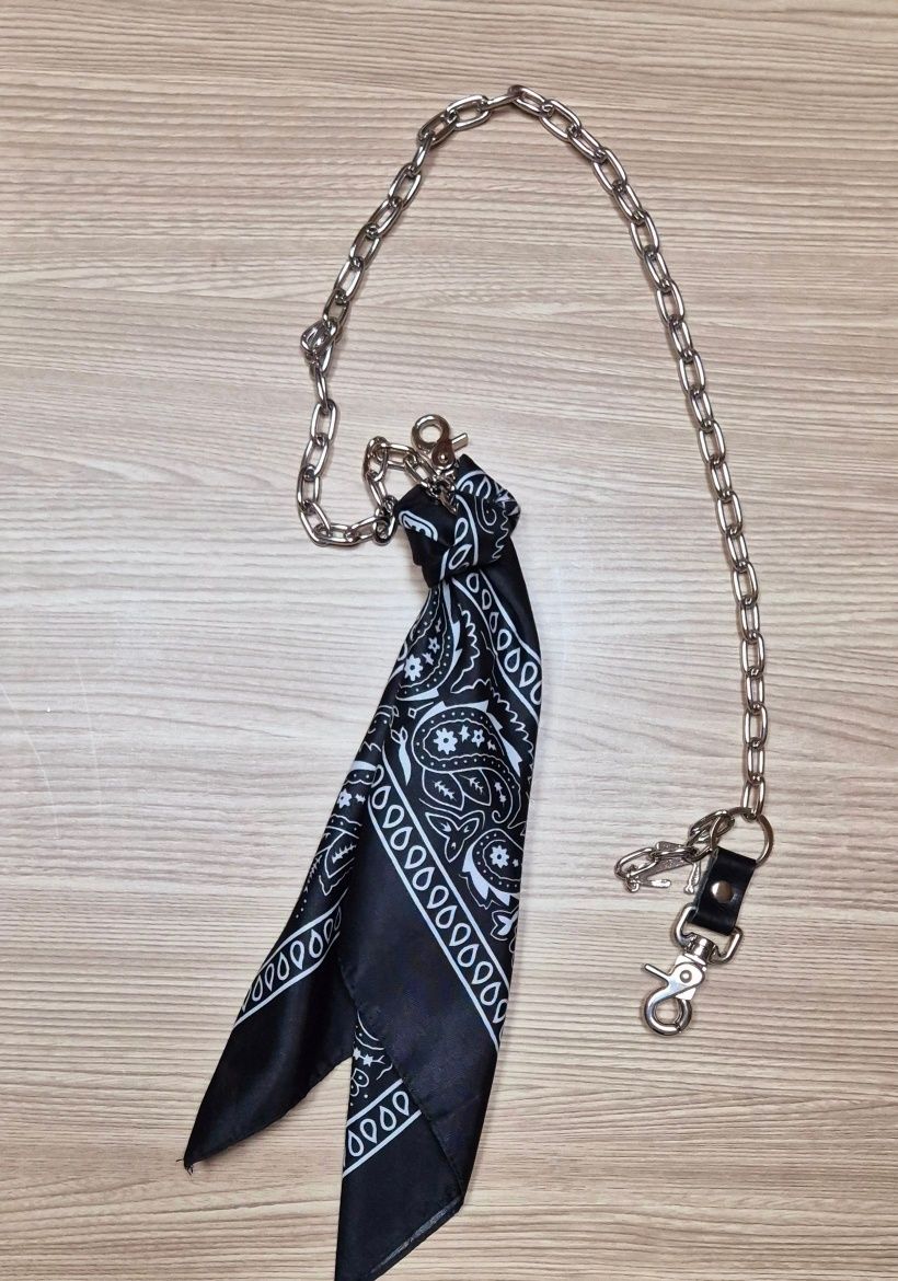 キーホルダー・キーリング SCHISM INDUCING BANDANA CHAIN BLACK MUSINSA | SCHISM INDUCING BANDANA CHAIN BLACK