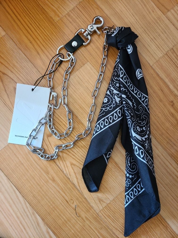 キーホルダー・キーリング SCHISM INDUCING BANDANA CHAIN BLACK MUSINSA | SCHISM INDUCING BANDANA CHAIN BLACK