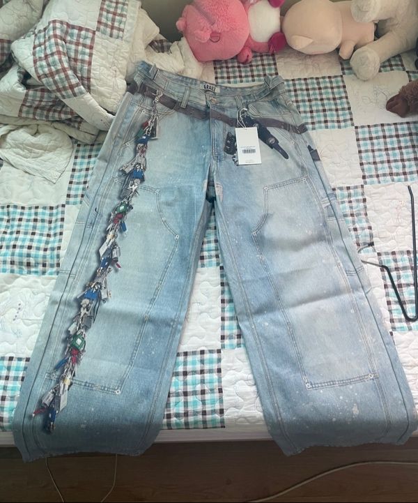 [GRAILZ] KEY CHAIN ILLUSION SWEATPANTS /追跡付 SHOP - BOTTOM - GRAILZ
