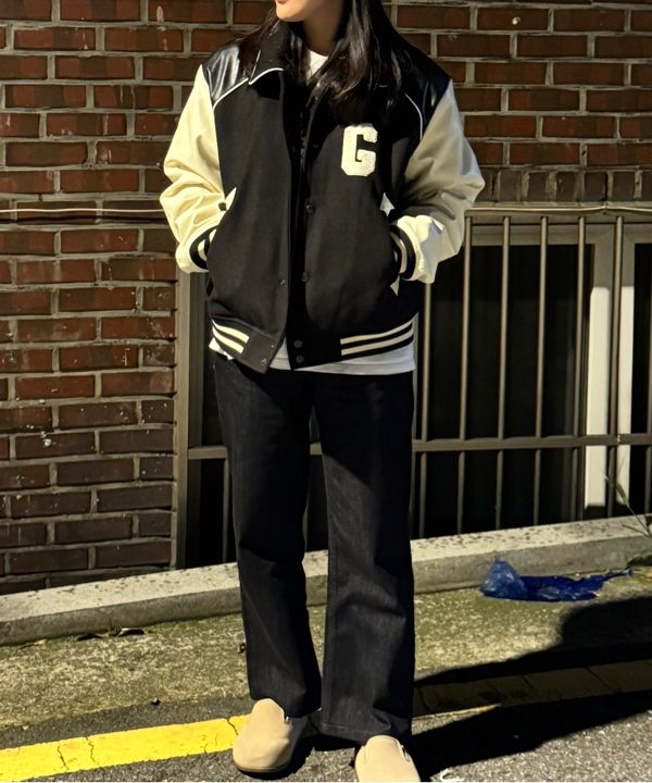 【GRAILZ】ELDERLY COUPLE VARSITY JACKET★韓国人気★ 追跡付 MUSINSA | GRAILZ ELDERLY COUPLE VARSITY JACKET [CAMEL]