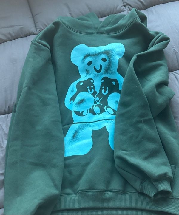 ★Nice Ghost Club★3 GUMMY BEARS HOODIE MUSINSA | NICE GHOST CLUB 3 GUMMY BEARS HOODIE_BURGUNDY