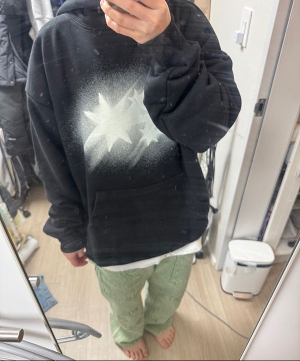 MUSINSA | NICE GHOST CLUB MOVING SYMBOL HOODIE_BLACK