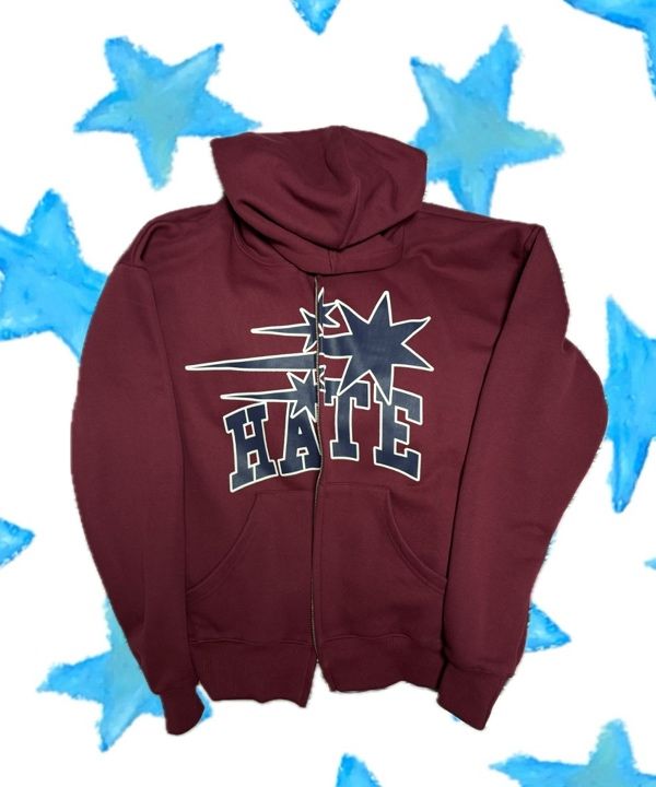 ★Nice Ghost Club★3STARS HATE HOODIE ZIP UP MUSINSA | NICE GHOST CLUB 3STARS HATE HOODIE ZIP UP_NAVY