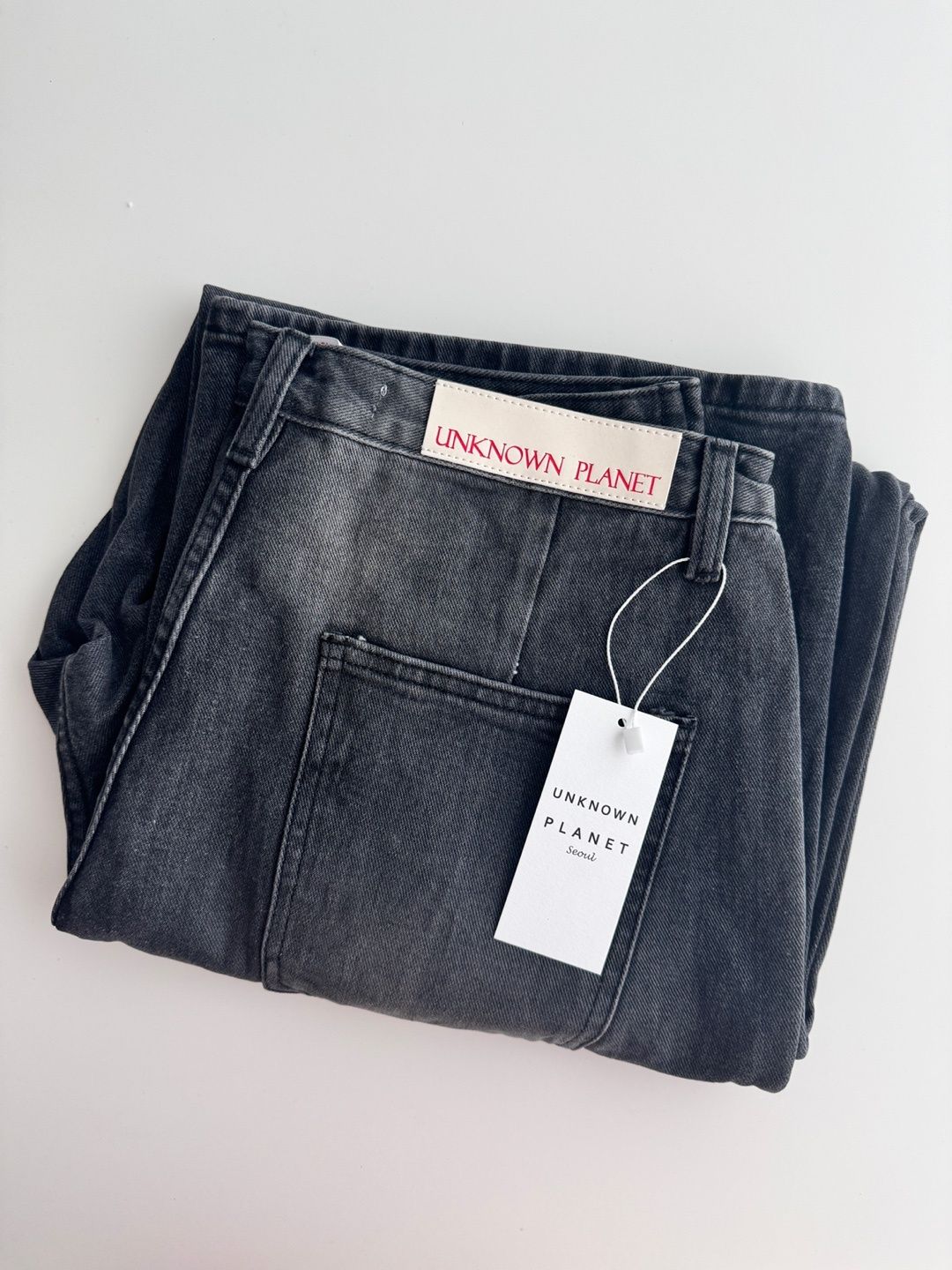◆UNKNOWN PLANET◆ Vintage one-tuck wide denim pants sand bl MUSINSA公式 | UNKNOWN PLANET Custom one-tuck wide denim