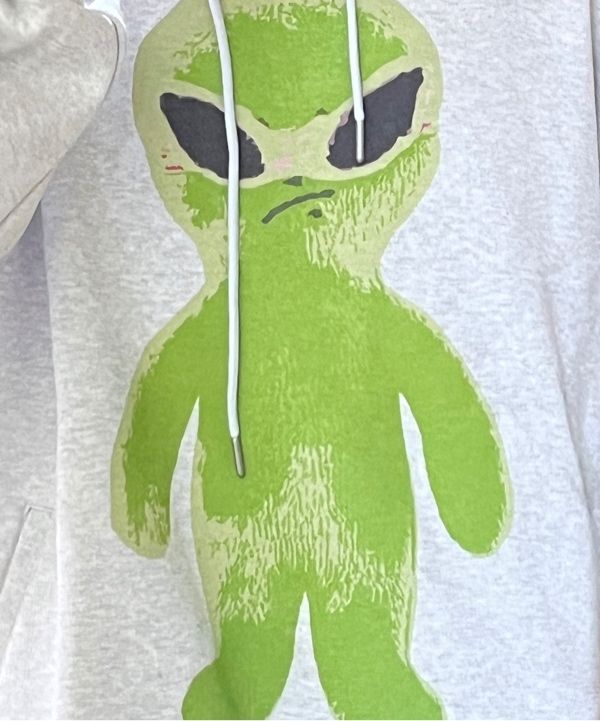 ★送料・関税込★HOODHOOD★Alien Graphic Overfit Sweatshirt★ MUSINSA | HOODHOOD Alien Graphic Overfit Hood BLACK