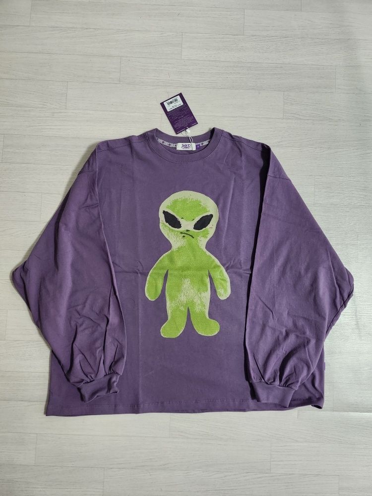 ◆HOODHOOD Alien Graphic Overfit Long Sleeve T-shirt/3色◆ MUSINSA | HOODHOOD Alien Graphic Overfit Long Sleeve T-Shirt