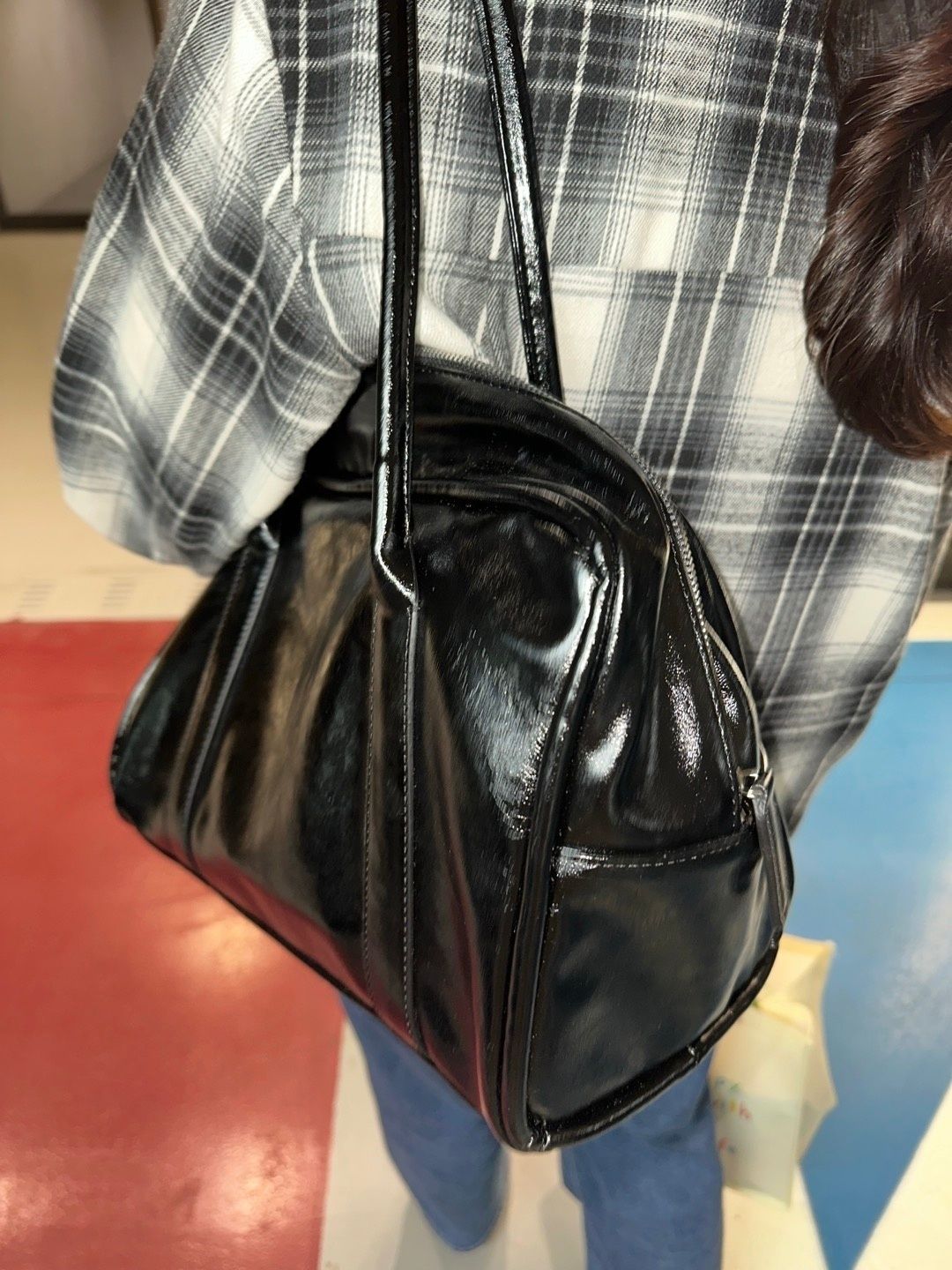 バッグ・カバンその他 YEOMIM box bag crinkle black yeo-273 MUSINSA公式 | YEOMIM box bag (crinkle black)