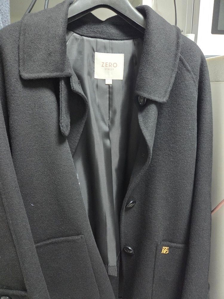 【新品タグ付】enof wool rever half coat 01 ブラック ENOF wool rever half coat BLACK 2