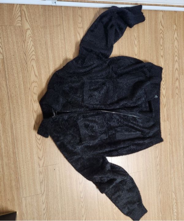 ★TRILLION★ Hairy two pocket collar zip-up fleece knit BLAC MUSINSA | TRILLION Hairy Two Pocket Collar Zip-Up Fleece