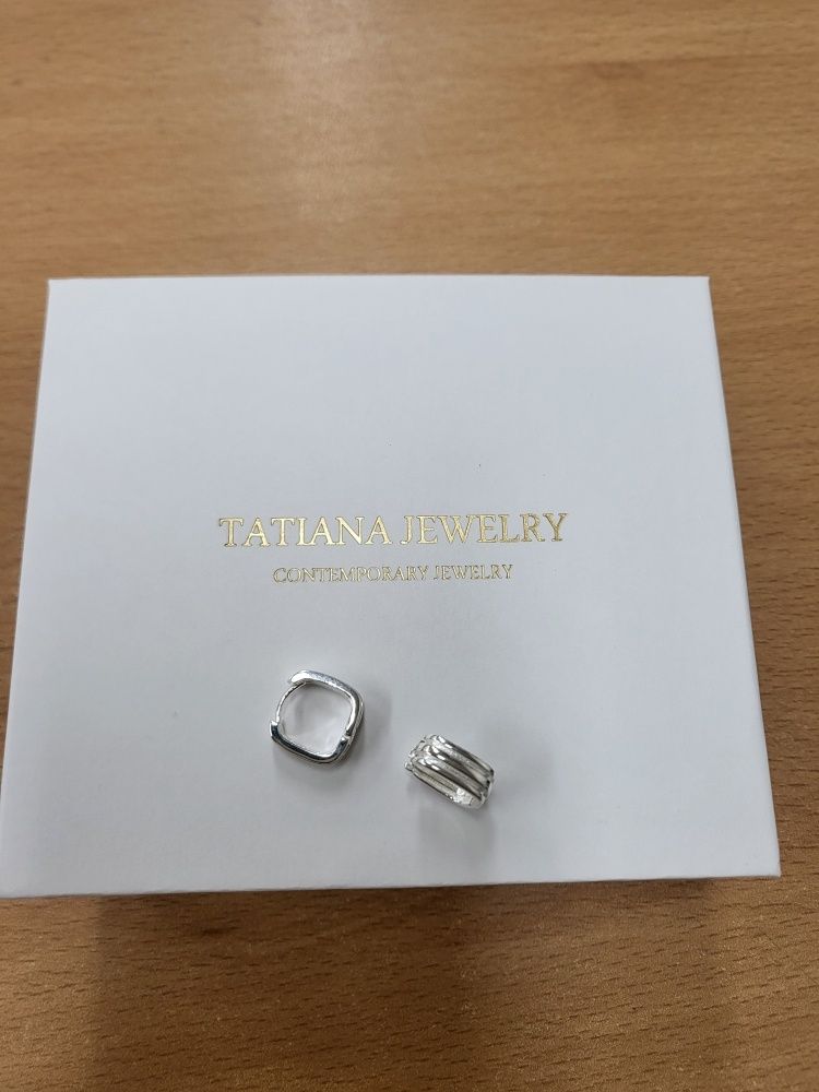 イヤリング TATIANA Silver 925 glitter hoop earrings EC3008 MUSINSA | TATIANA (Silver 925) Lucent Line Hoop Earrings