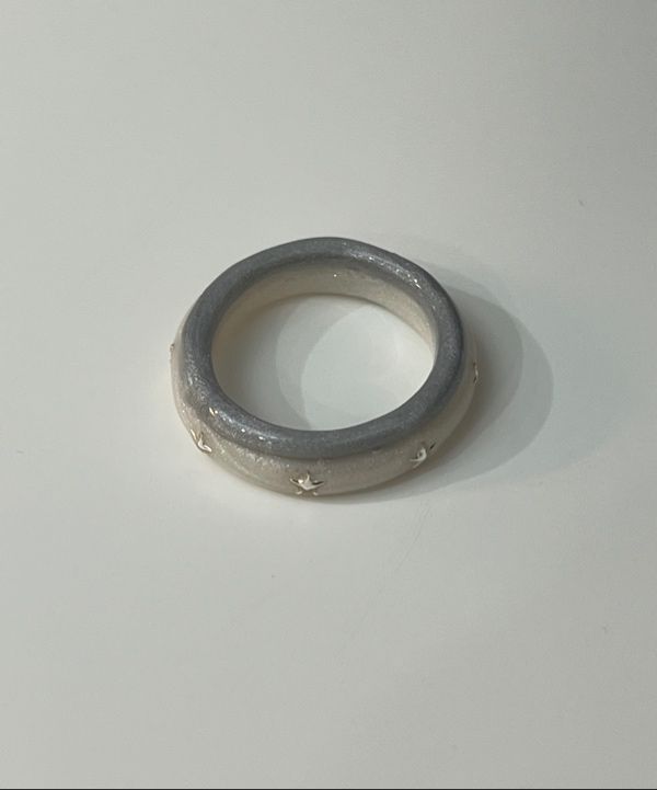 MUSINSA公式 | NFF star two track ring-grey