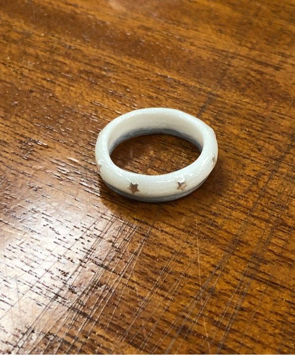 [韓国人気ジュエリー] nff star two track ring-grey star two track ring-grey - nff