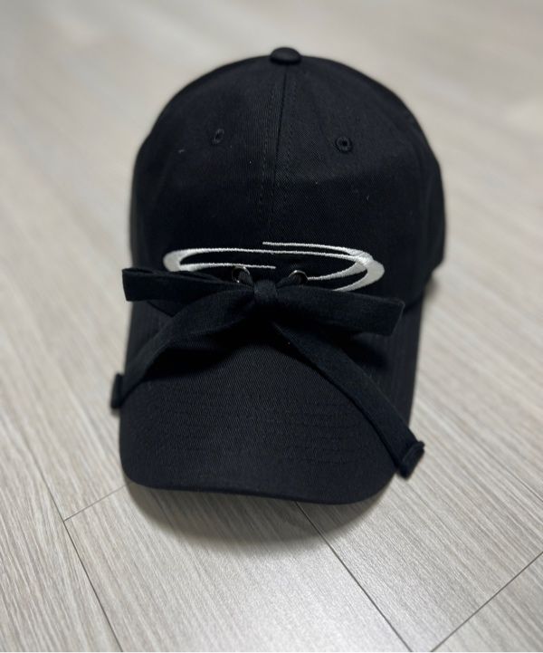 人気 ☆OPENING PROJECT☆RIBBON TIE DOWN CAP MUSINSA公式 | OPENING PROJECT Ribbon Tie Down Cap - Black