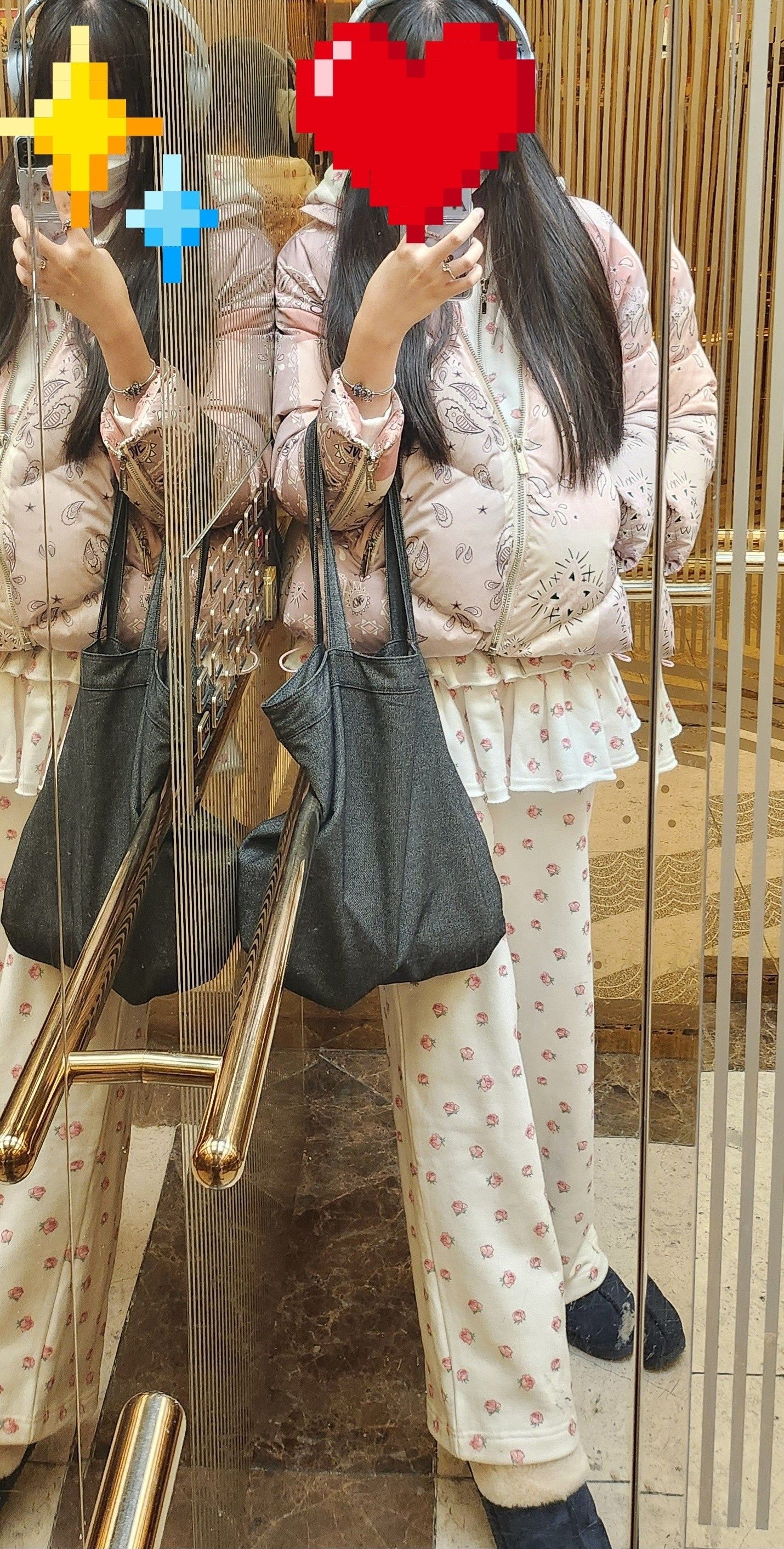 MUSINSA | YOUHEE FLOWER PATTERN HOOD ZIP-UP WHITE