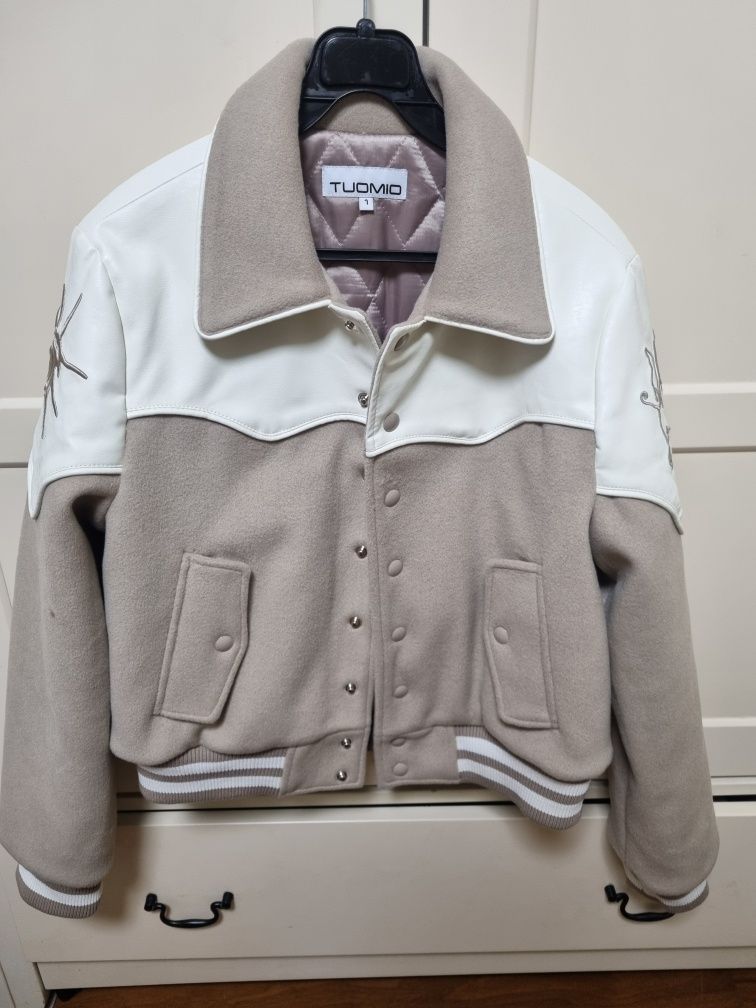 MUSINSA公式 | TUOMIO WESTERN VARSITY JACKET [NAVY]