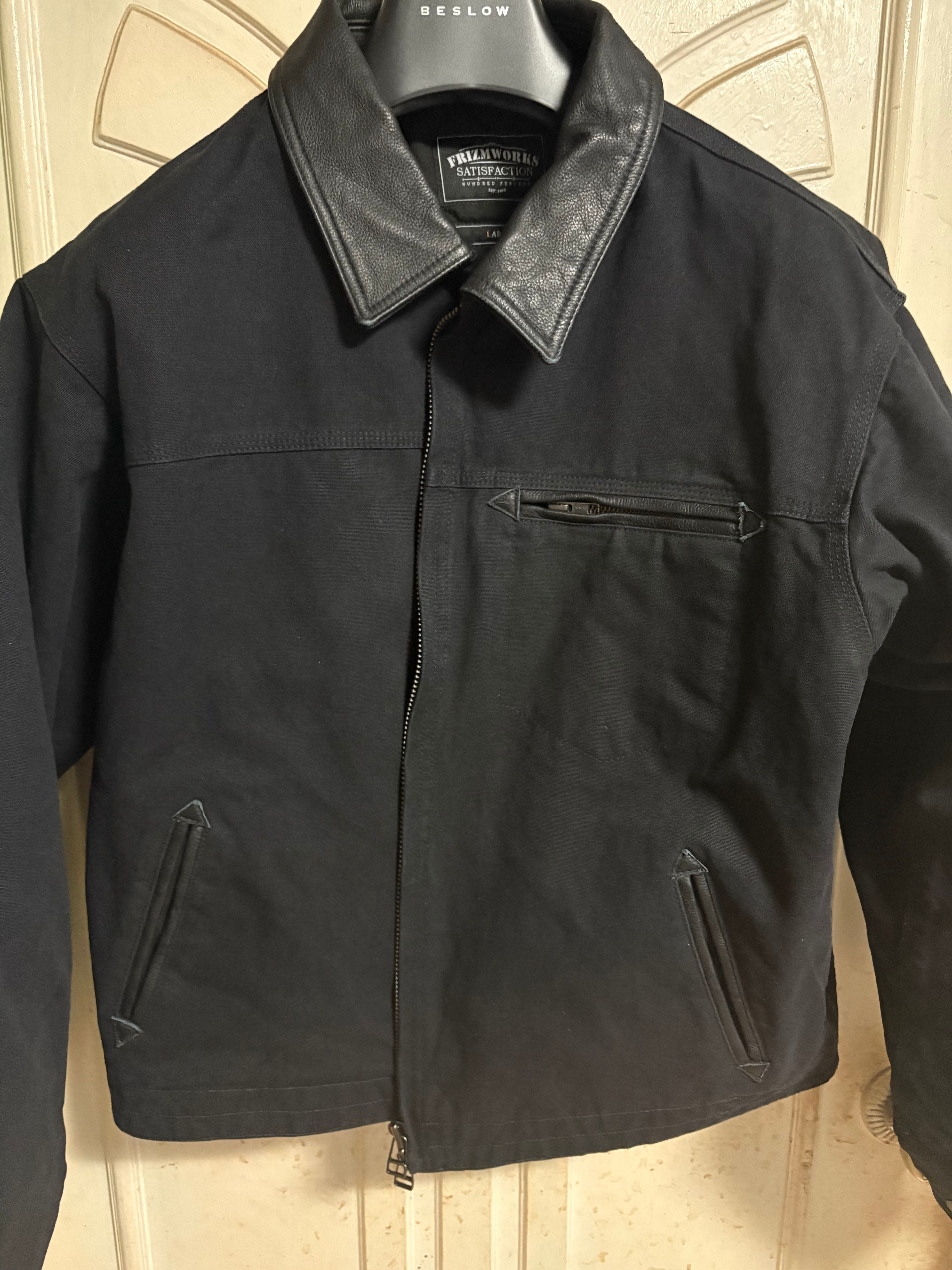 MUSINSA公式 | FRIZMWORKS HEAVY CANVAS DESTROYED WORK JACKET _ BLACK