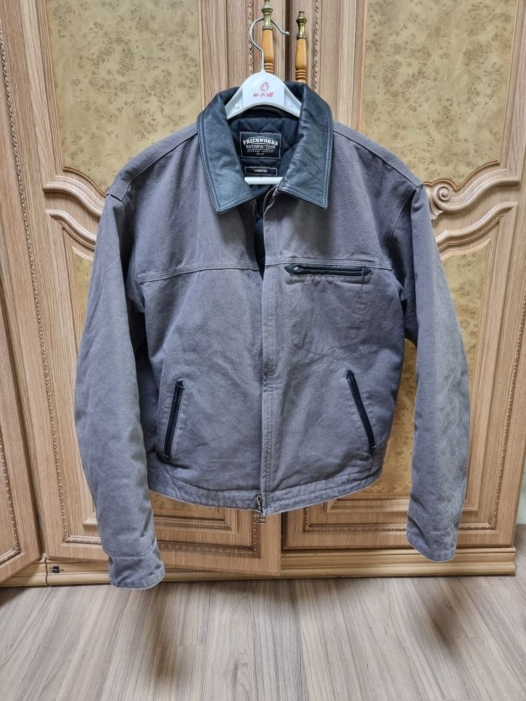 MUSINSA公式 | FRIZMWORKS HEAVY CANVAS DESTROYED WORK JACKET _ MUD