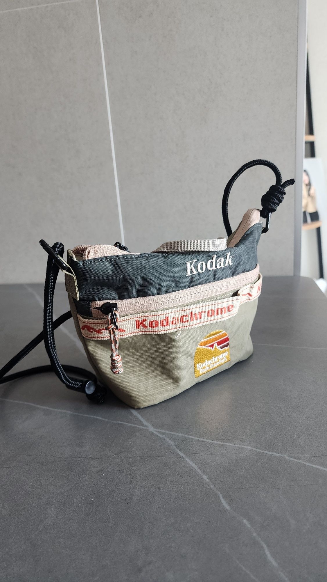 MUSINSA | KODAK Kodachrome Mini Crossbody Bag KHAKI