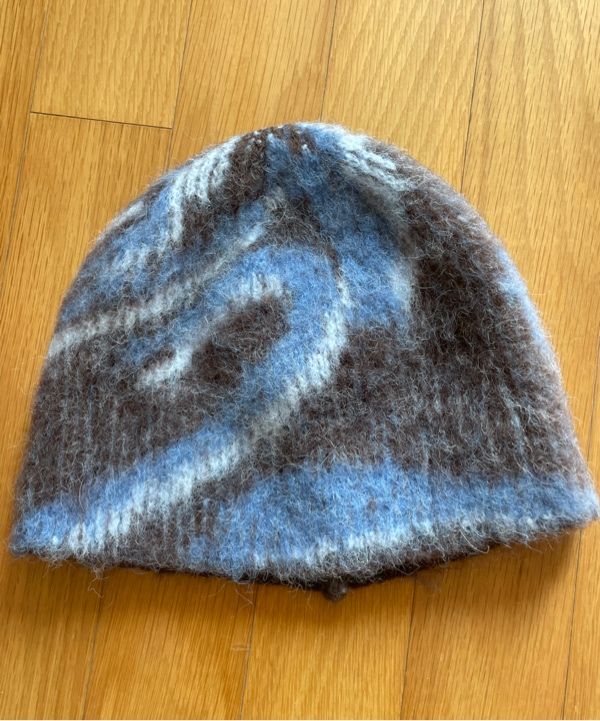 MUSINSA | MAHAGRID DESTROYED ECLIPSE HAIRY BEANIE BROWN