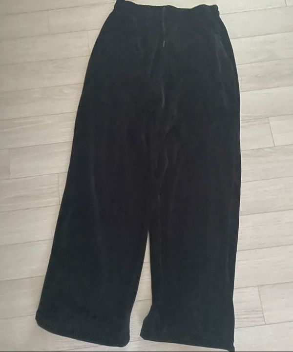 MUSINSA | AAKAM 98 Patch Velour Pants (Black)