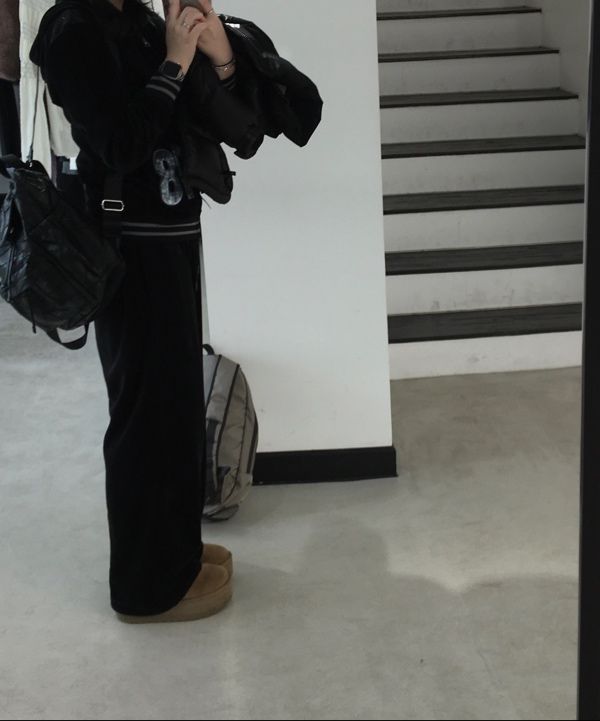◆24FW AAKAM 98 Patch Velour Pants/3色◆ MUSINSA | AAKAM 98 Patch Velour Pants (Black)