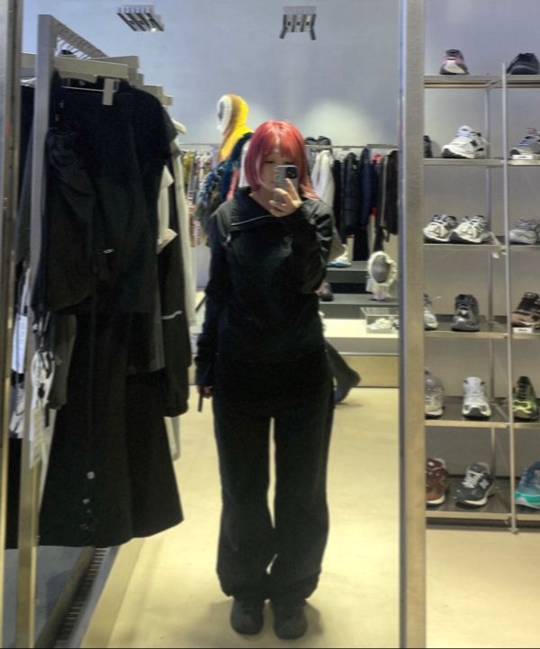 NACHE★韓国★人気★WAVY RIDER JACKET (UNISEX) 男女兼用 WAVY RIDER JACKET (UNISEX) KHAKI BEIGE - NACHE