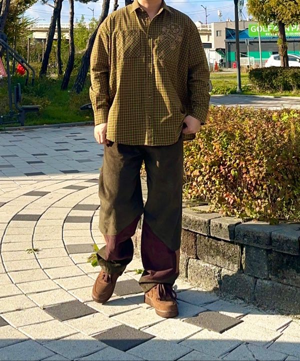 MUSINSA | WAI KEI Maltese Embroidery Check Shirt 4 COLOR