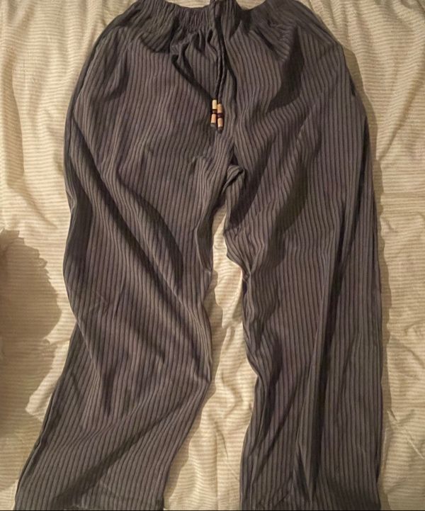 FANCY CLUB_Cozy Stripe Wide Pants (IVORY PINK)_F24ZD881