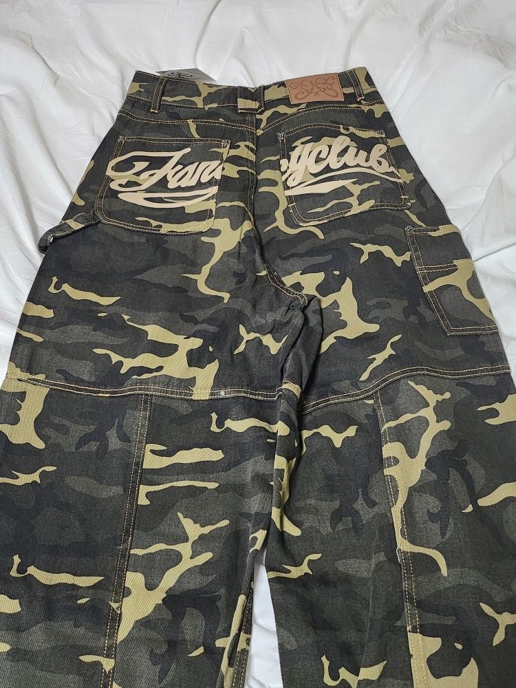 MUSINSA公式 | FANCY CLUB カーペンダー レタリングデニムパンツ