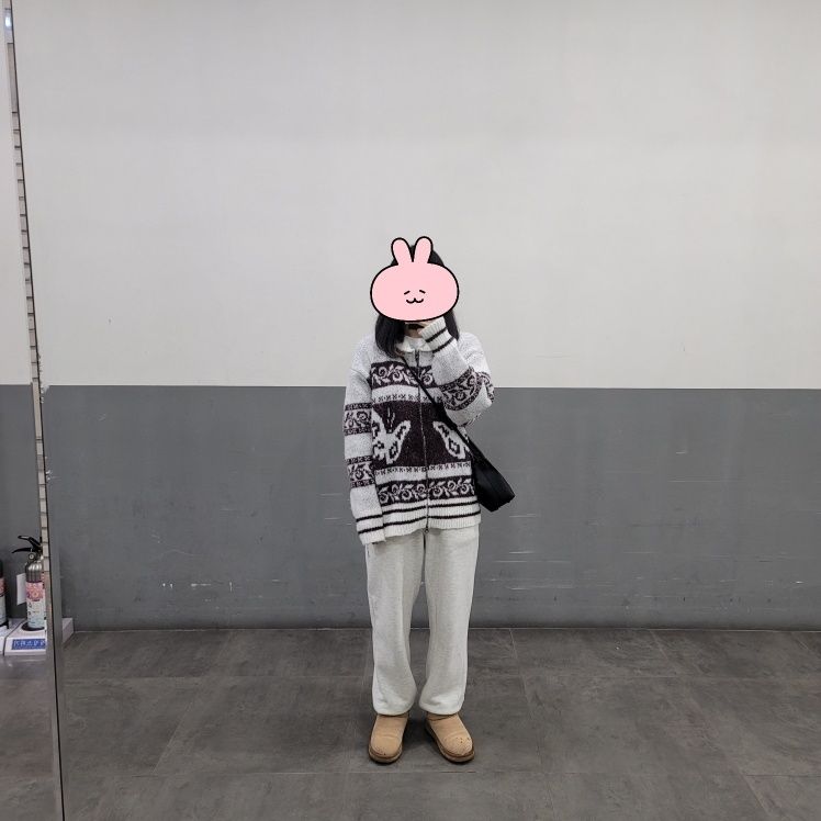 MUSINSA | FANCY CLUB Pepe Cowichan Knit Zip-up (GRAY)_F24ZA960