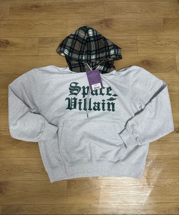 MUSINSA公式 | HOODHOOD Space Villain Check Hood Melange White