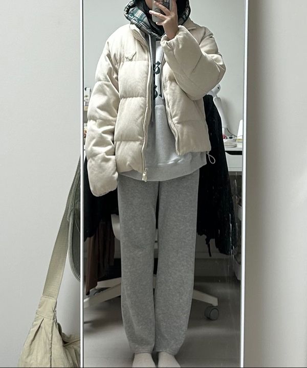 MUSINSA公式 | HOODHOOD Space Villain Check Hood Melange White