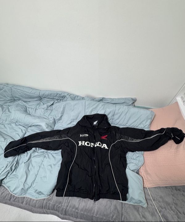 MUSINSA公式 | HONDA MOTORCYCLE APPAREL Track Zip up Jacket Black