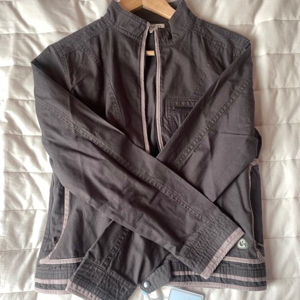 MUSINSA公式 | COYSEIO BINDING COTTON JACKET PURPLE GREY