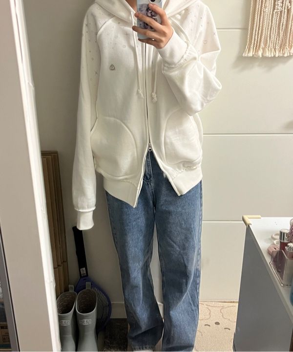 【新品タグ付き】COYSEIO TWINKLE HOOD ZIP-UP パーカー MUSINSA公式 | COYSEIO TWINKLE HOOD ZIP-UP WHITE