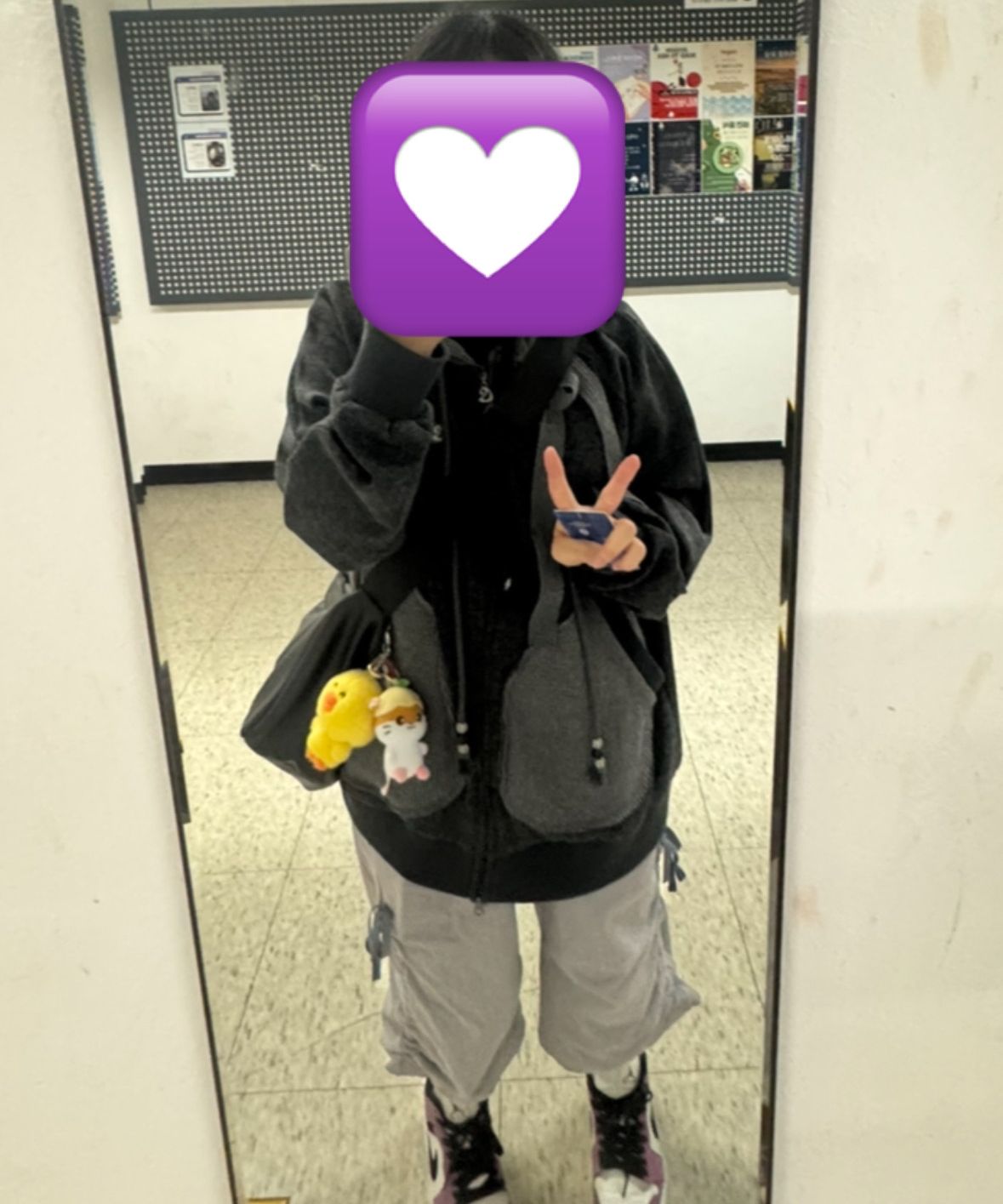 MUSINSA公式 | COYSEIO EARMUFFS HOOD ZIP-UP CHARCOAL