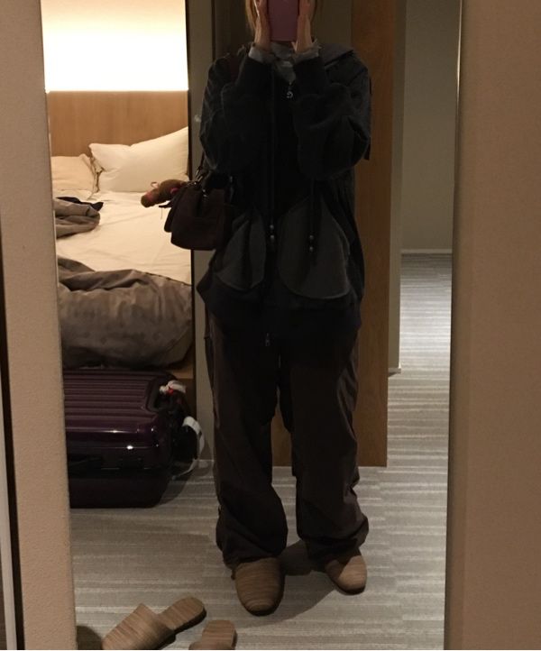 MUSINSA | COYSEIO EARMUFFS HOOD ZIP-UP CHARCOAL