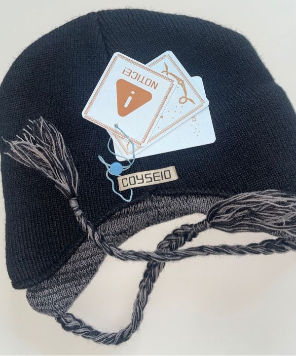 MUSINSA | COYSEIO DOUBLE TROOPER BEANIE IVORY