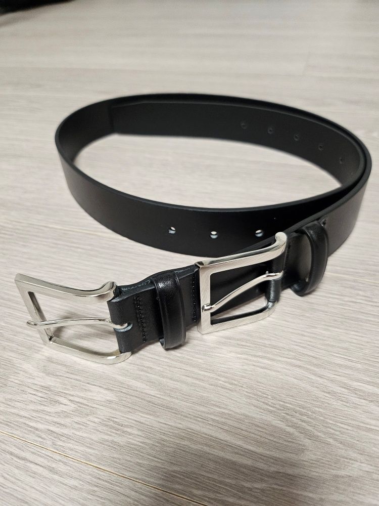 MUSINSA | LCDC TM DOUBLE BUCKLE LEATHER BELT
