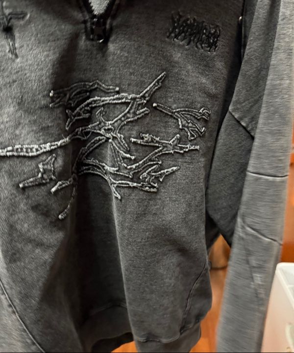 MUSINSA | NOT4NERD Cut Off Offshoot Logo High Neck Quarter