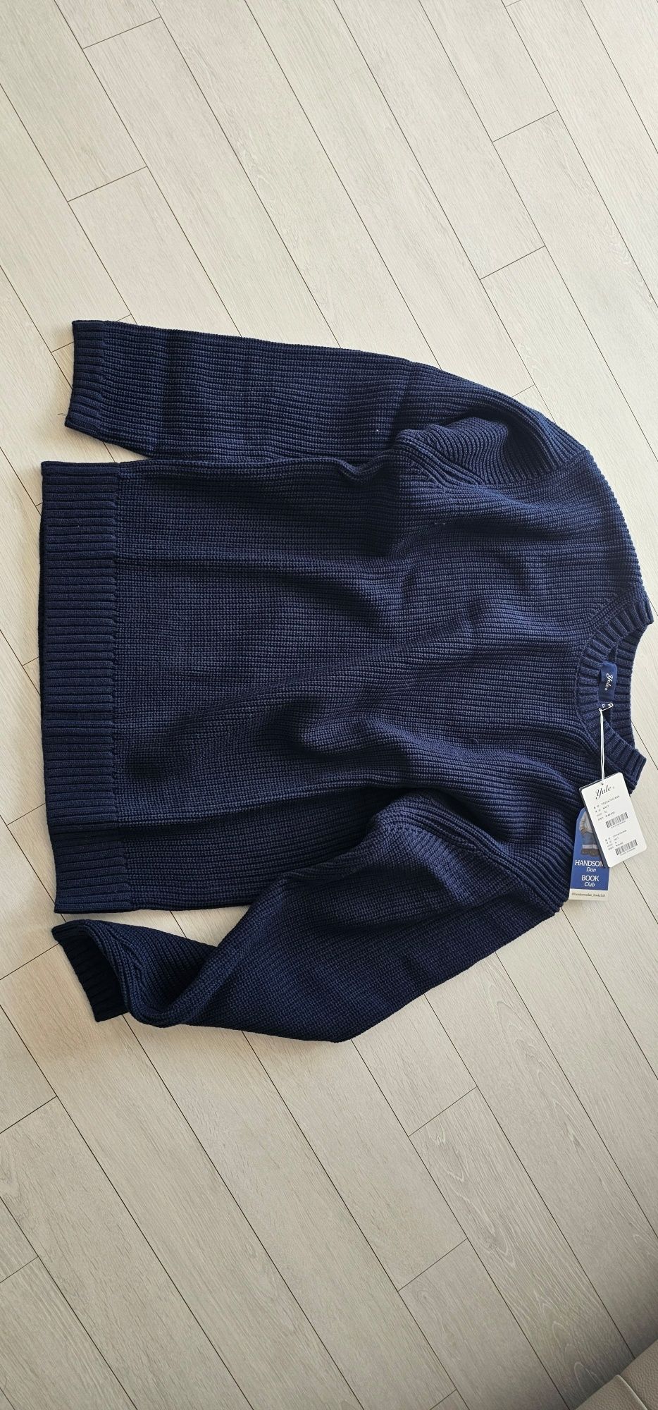 ☆YALE☆ COMFORT COOL ROUND KNIT NAVY YEM1KT109ANA MUSINSA | YALE Cozy Round Knit_Navy